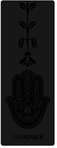 YR Travel Mat 1.5mm PU Rubber - Full Hamsa Hand
