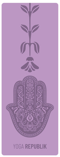 YR Travel Mat 1.5mm PU Rubber - Full Hamsa Hand