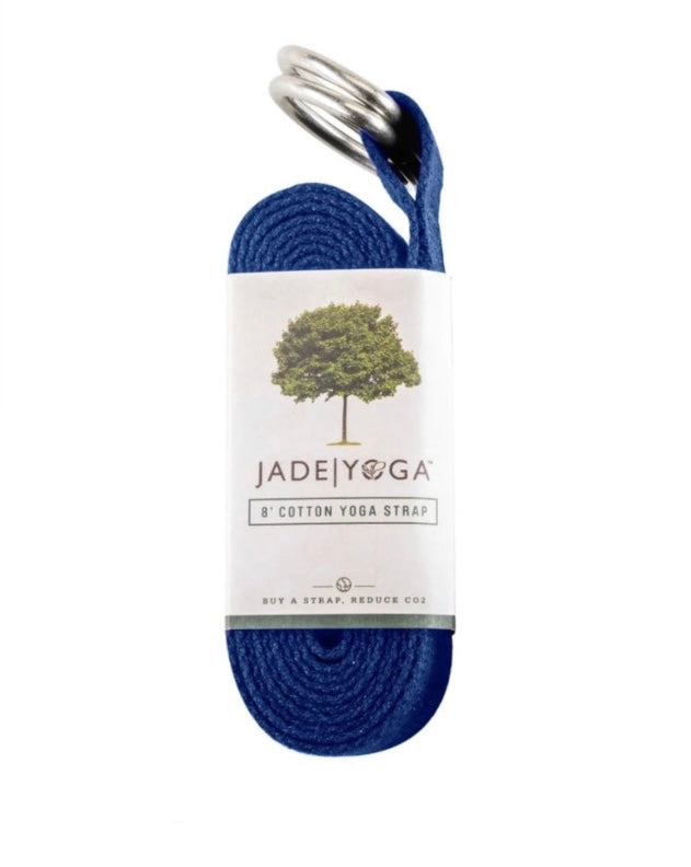 Jade Yoga Strap 8 feet blue at Yoga Republik authorized reseller Canggu Bali