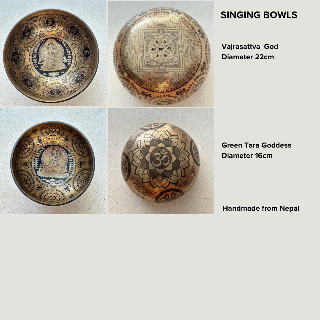 YR Singing Bowl - Flowers of Life and Om