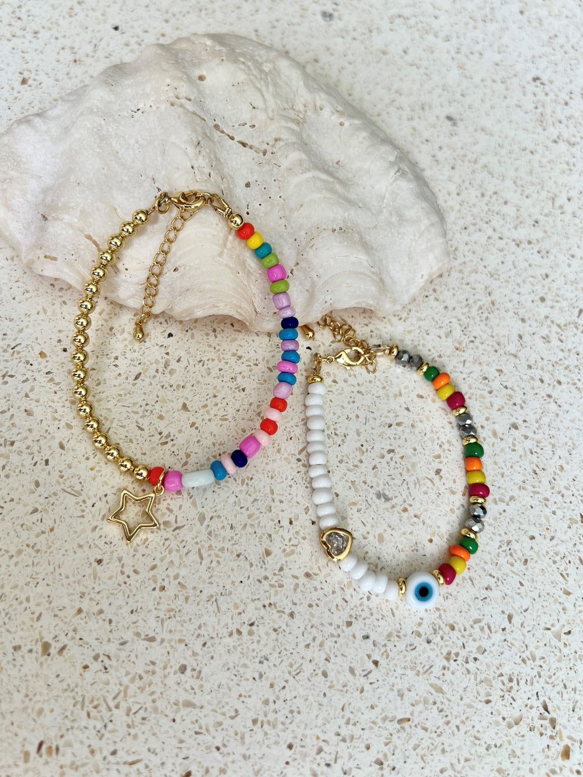 See No Evil star charm bohemian style bracelets at Yoga Republik Canggu Bali