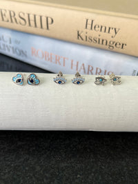 See No Evil Horus Eye stud earrings spiritual jewelry at Yoga Republik Canggu Bali