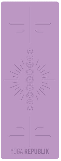 YR Travel Mat 1.5mm PU Rubber - Moon Cycle