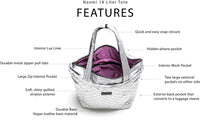 Vooray Naomi Tote silver Multi-Compartment Sports Gym & Studio Tote/Shoulder Bag at Yoga Republik authorized reseller Bali
