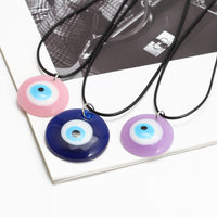 See No Evil Eye Round Pendant Necklace by Yoga Republik