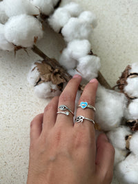 See No Evil adjustable silver ring spiritual jewelry at Yoga Republik Canggu Bali