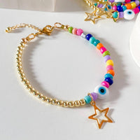 See No Evil star charm bohemian style bracelets at Yoga Republik Canggu Bali