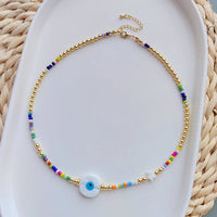 See No Evil Turkish evil eye necklaces choker almost perfect at Yoga Republik Bali