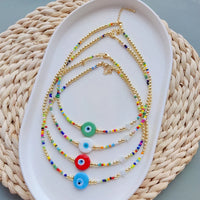 See No Evil Turkish evil eye necklaces choker almost perfect at Yoga Republik Bali
