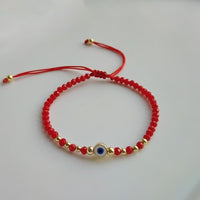 See No Evil Turkish evil eye red crystal bead bracelets at Yoga Republik Canggu Bali