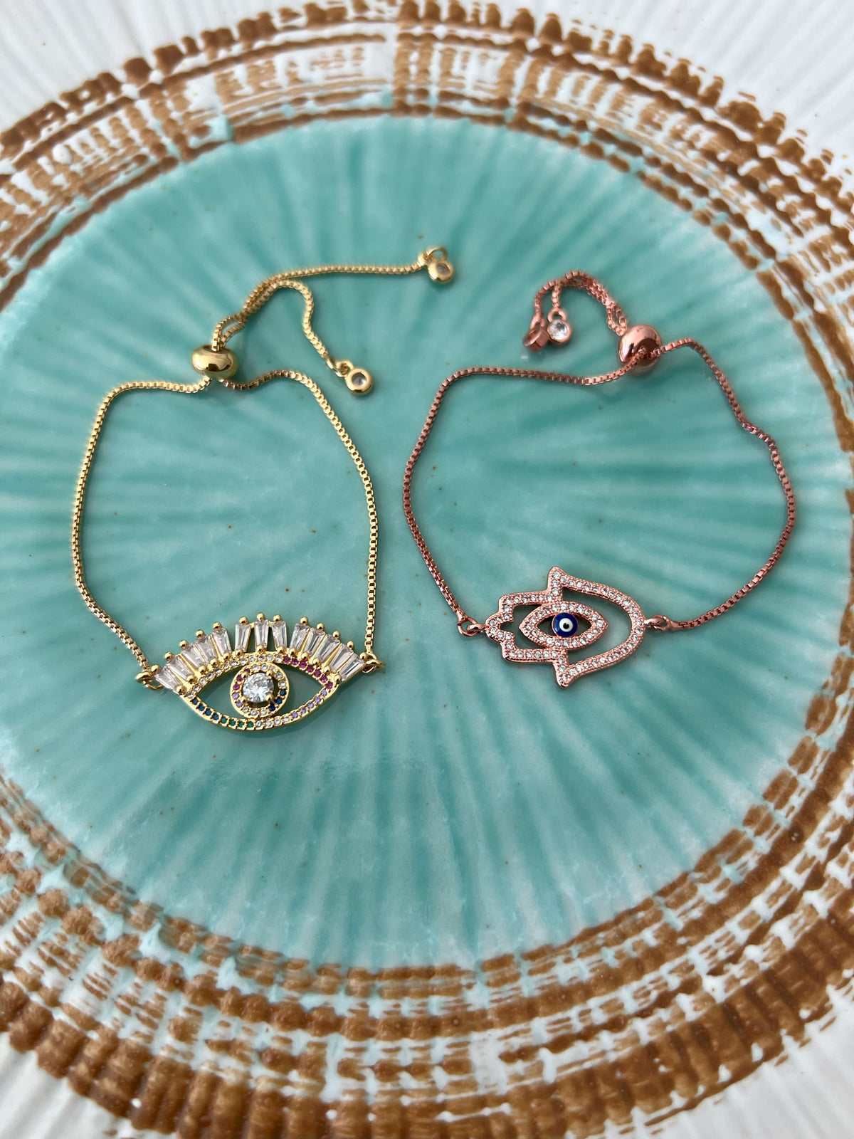 See No Evil Turkish evil eye charm bracelets spiritual jewelry at Yoga Republik Bali