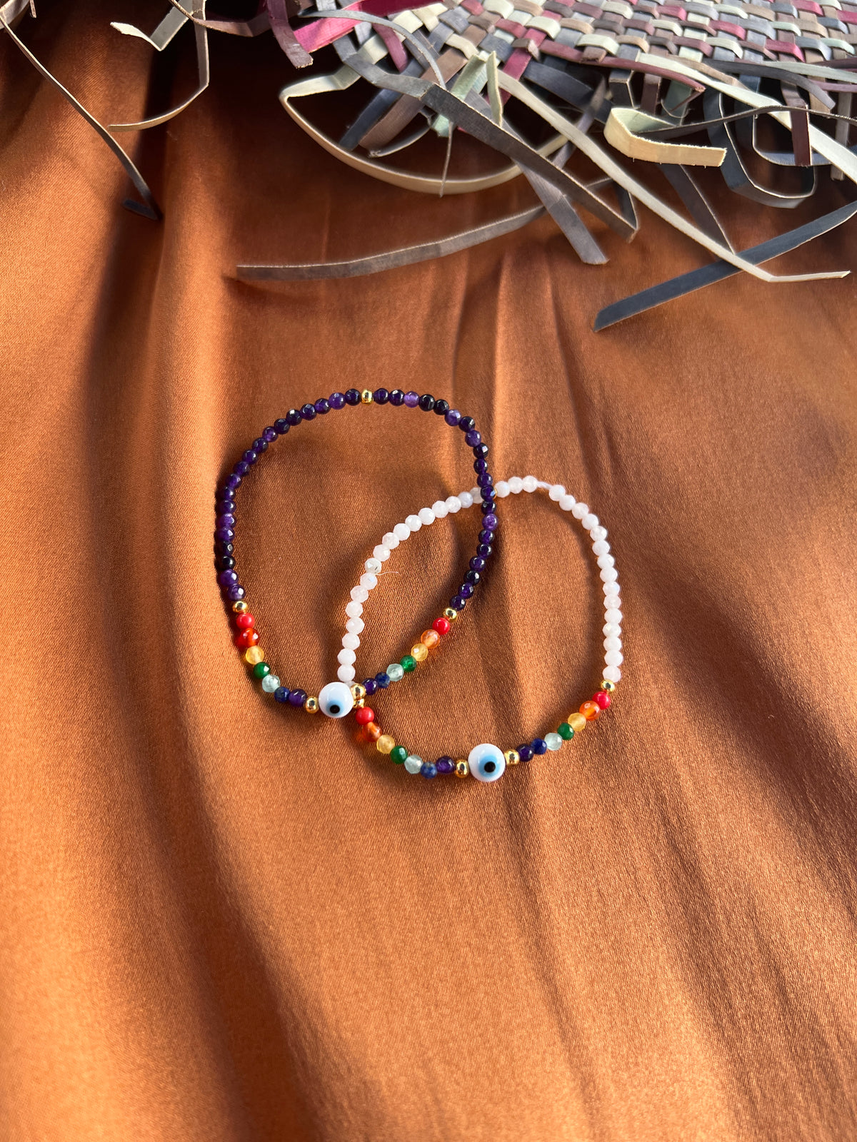 See No Evil 7 Chakras gemstone bracelets spiritual jewelry at Yoga Republik Bali