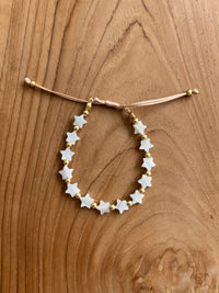 See No Evil star freshwater pearl bracelets spiritual jewelry at Yoga Republik Bali