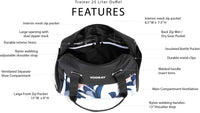 Vooray Trainer Duffel black foil at Yoga Republik authorized reseller Canggu Bali