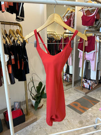 YR Sculpt Bodysuit red women's bodysuit at Yoga Republik Bali