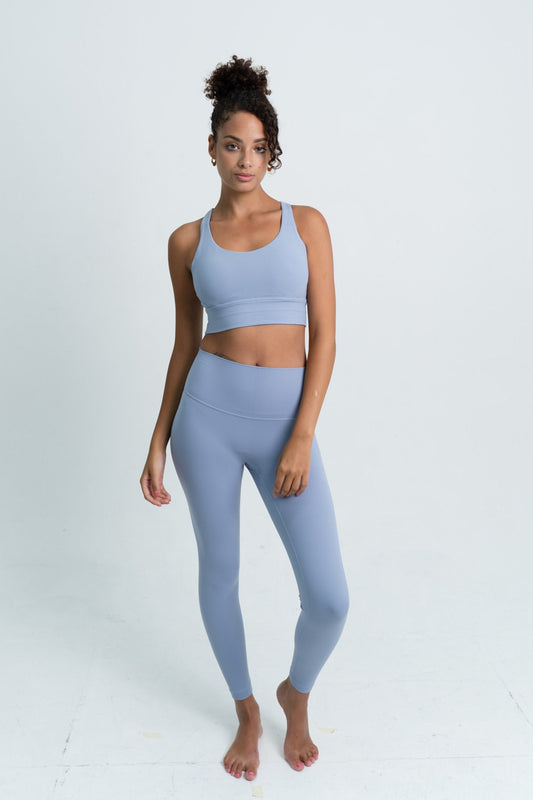 YR Angel Bra Legging Set - Blue