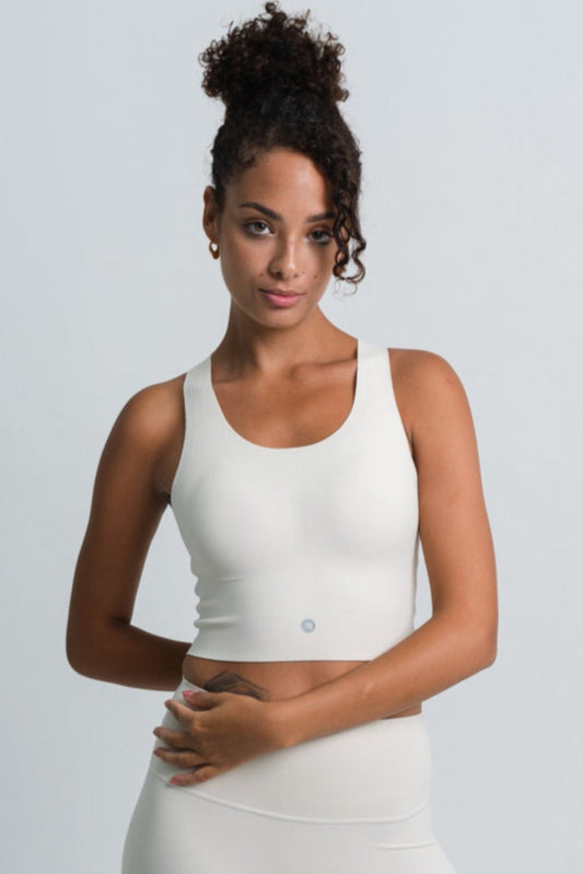 YR Cross Back Bra Top - Ivory