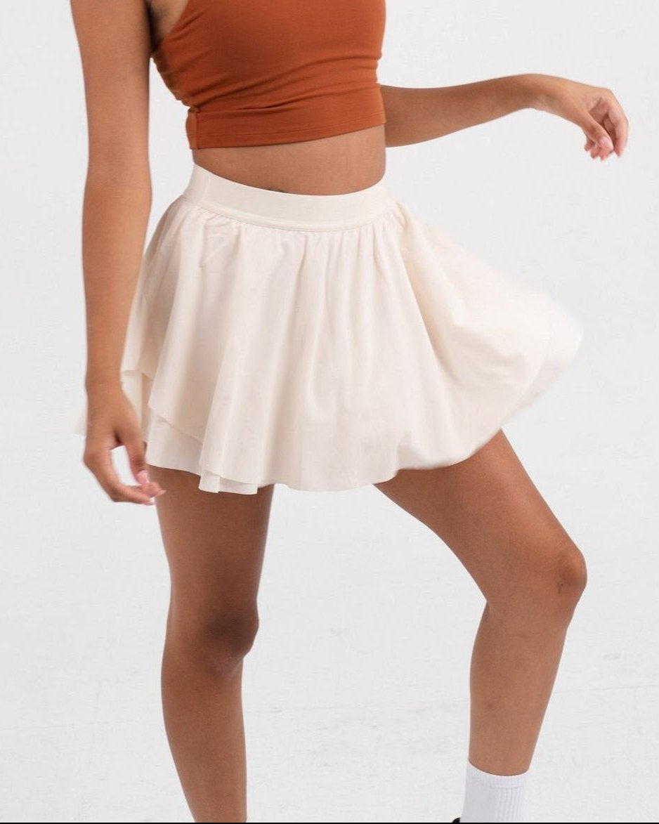 YR Henny Padel Skirt milky yellow at Yoga Republik Canggu Bali