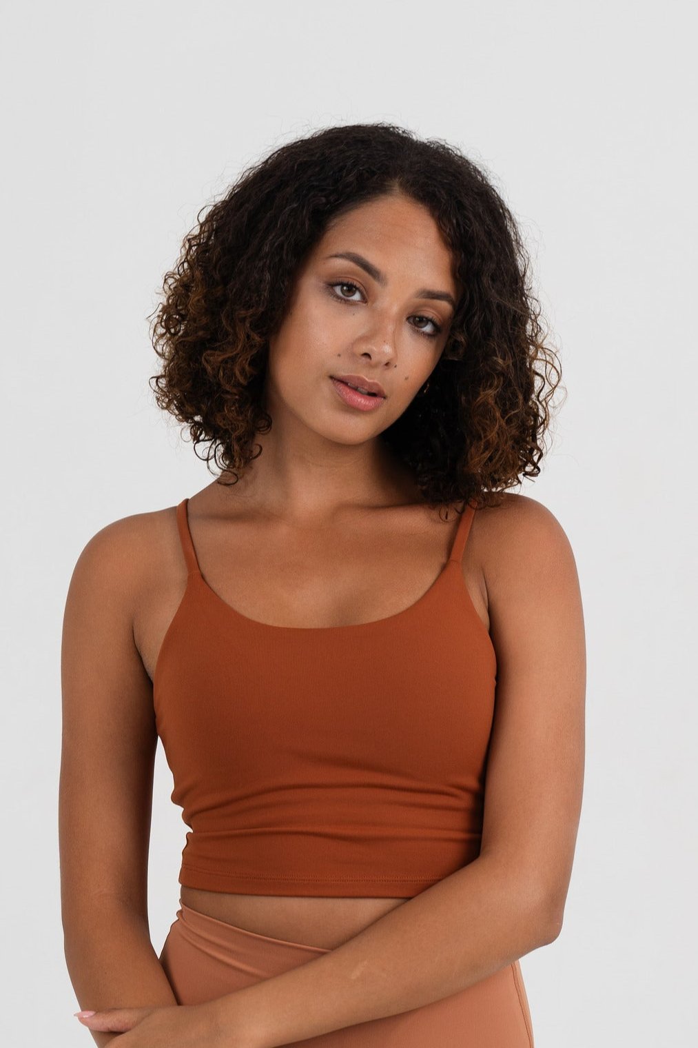YR Honey Bra dark orange women's sports bra at Yoga Republik Bali
