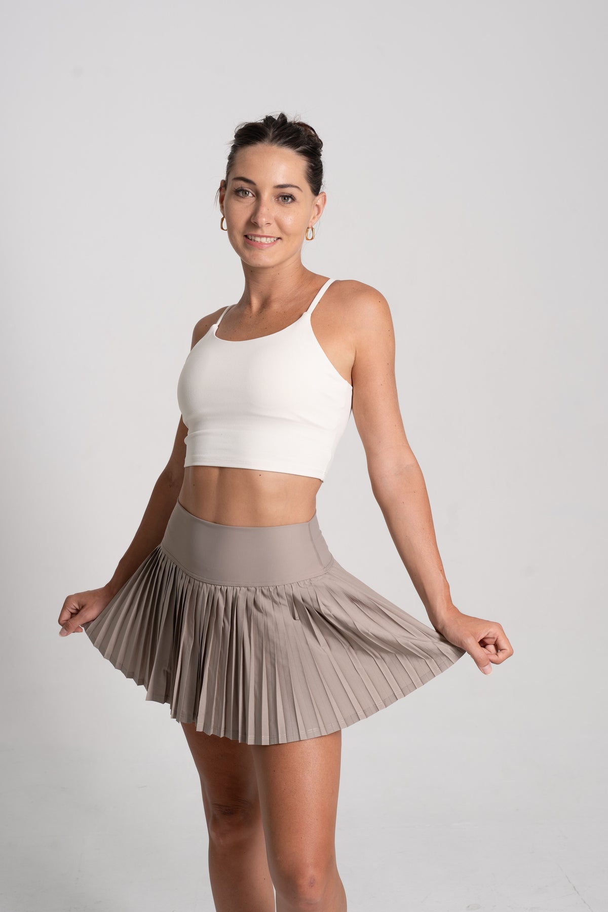 YR Louise Padel Skirt Light Khaki at Yoga Republik Canggu Bali