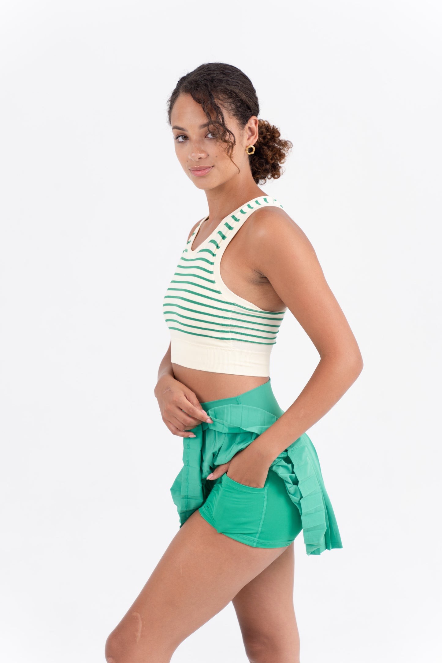 YR Louise Padel Skirt - Green