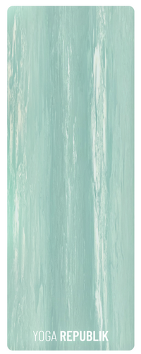 YR 100% Rubber Mat 4mm - Light Green Marble