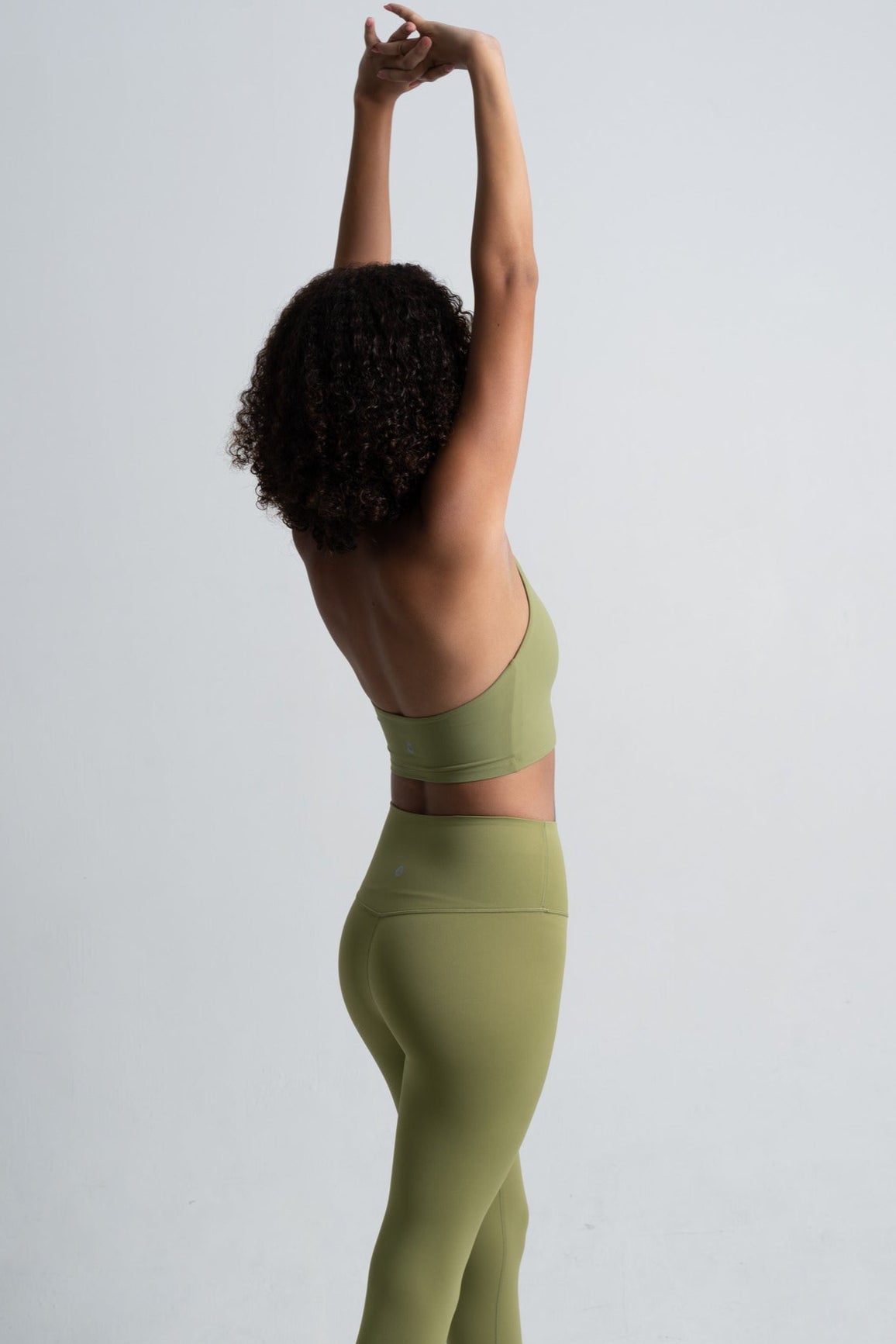 YR Halter Bra Top - Matcha Green