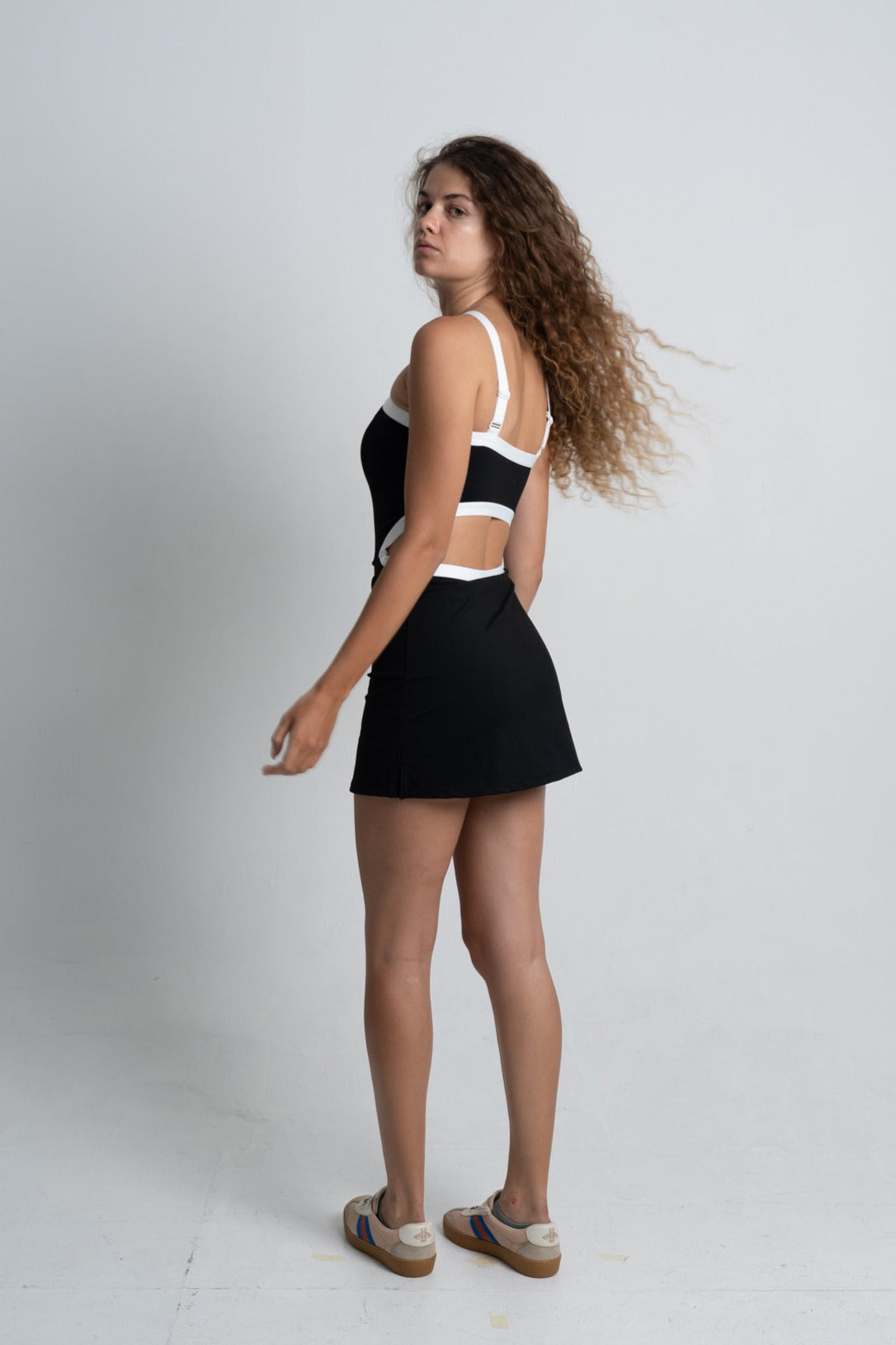 YR Two-Toned Tennis Dress - Black