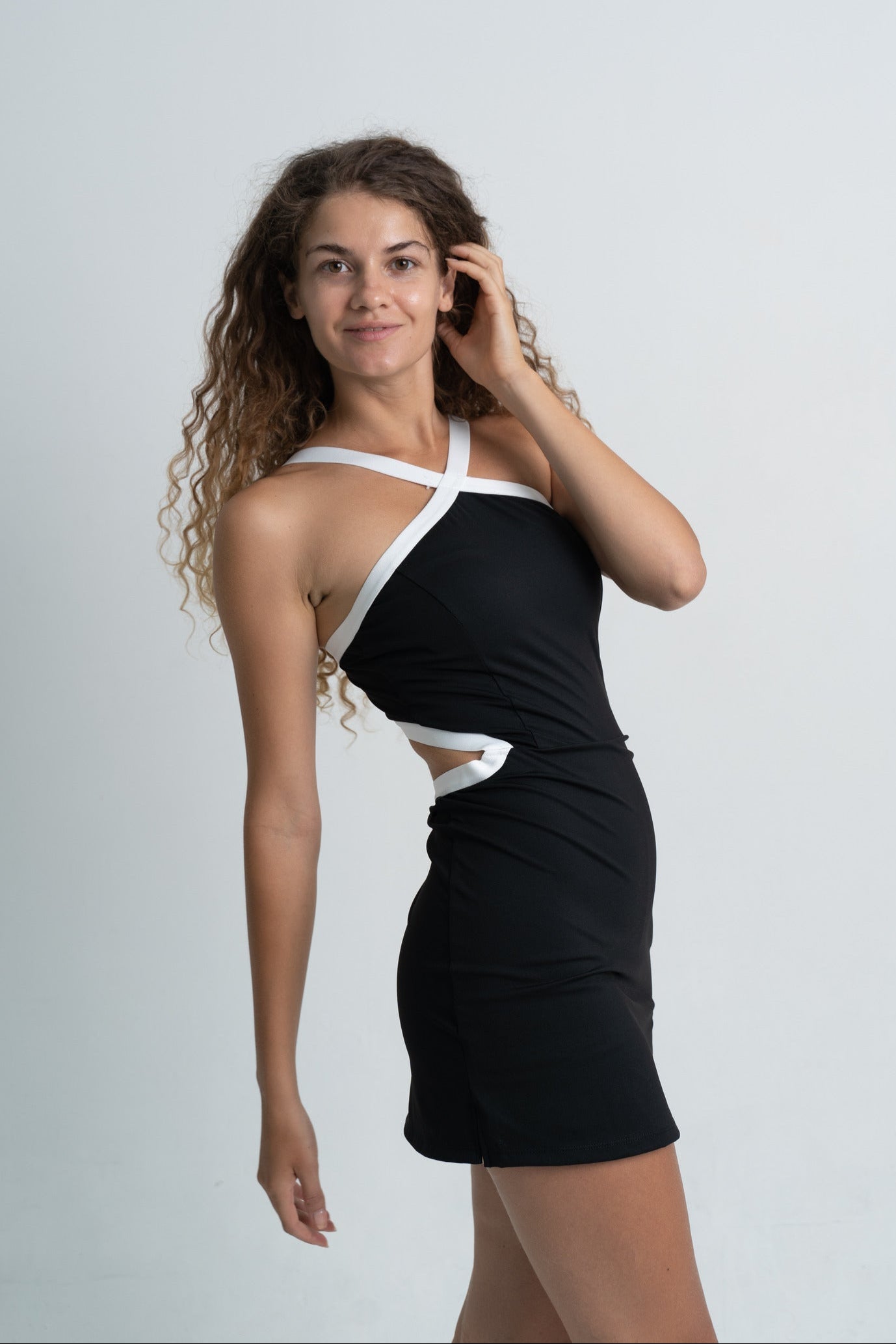 YR Two-Toned Tennis Dress - Black