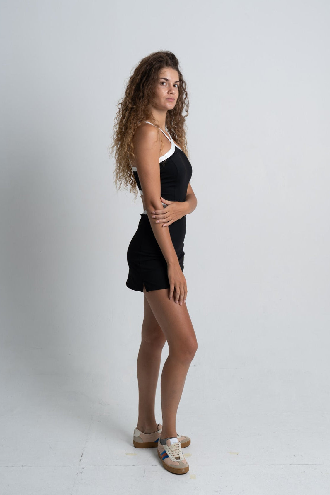 YR Two-Toned Tennis Dress - Black