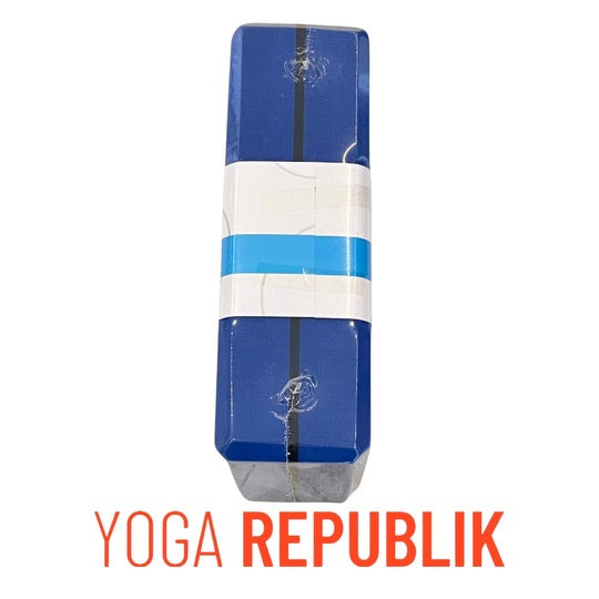 Blok Yoga Penyemangat Alo Yoga - Aqua Cerah/Perak