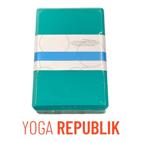YR Foam yoga block green Workout and Pilates equipment at Yoga Republik Bali Indonesia