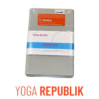 Blok Yoga Penyemangat Alo Yoga - Aqua Cerah/Perak