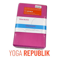 YR Foam yoga block pink Workout and Pilates equipment at Yoga Republik Bali Indonesia