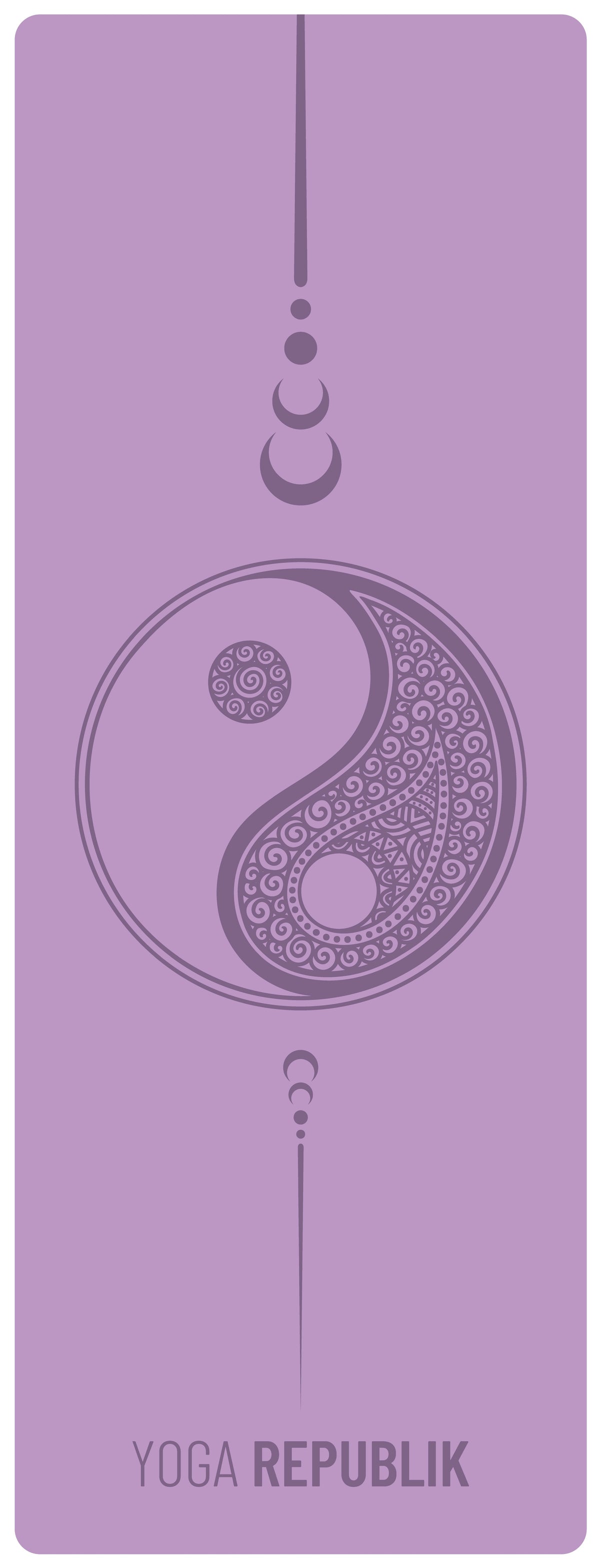 YR Travel Mat 1.5mm PU Rubber - Yin Yang