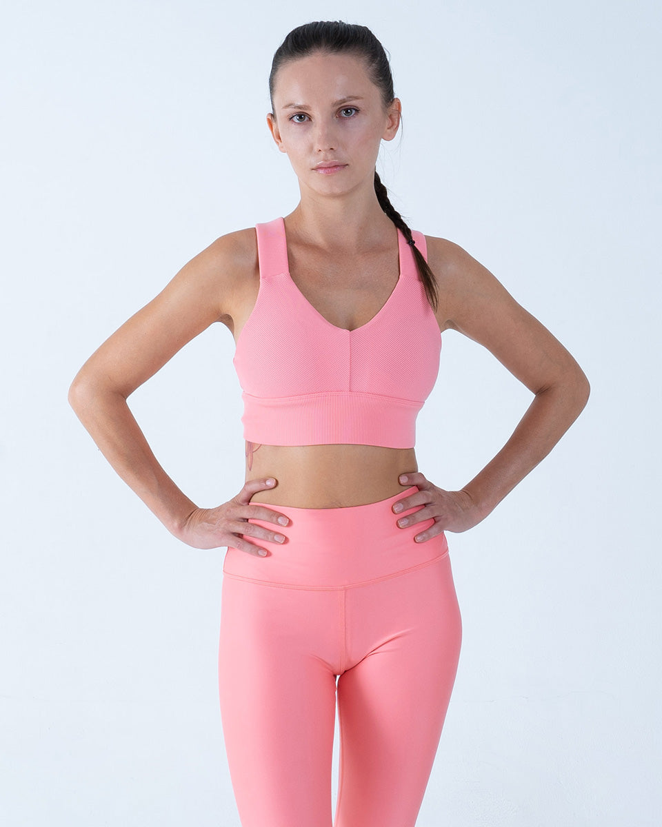 Alo Yoga XS 7/8 Legging Airlift Pinggang Tinggi - Limun Stroberi