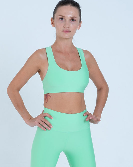 Alo Yoga SMALL Airlift Advantage Racerback Bra - Ultramint