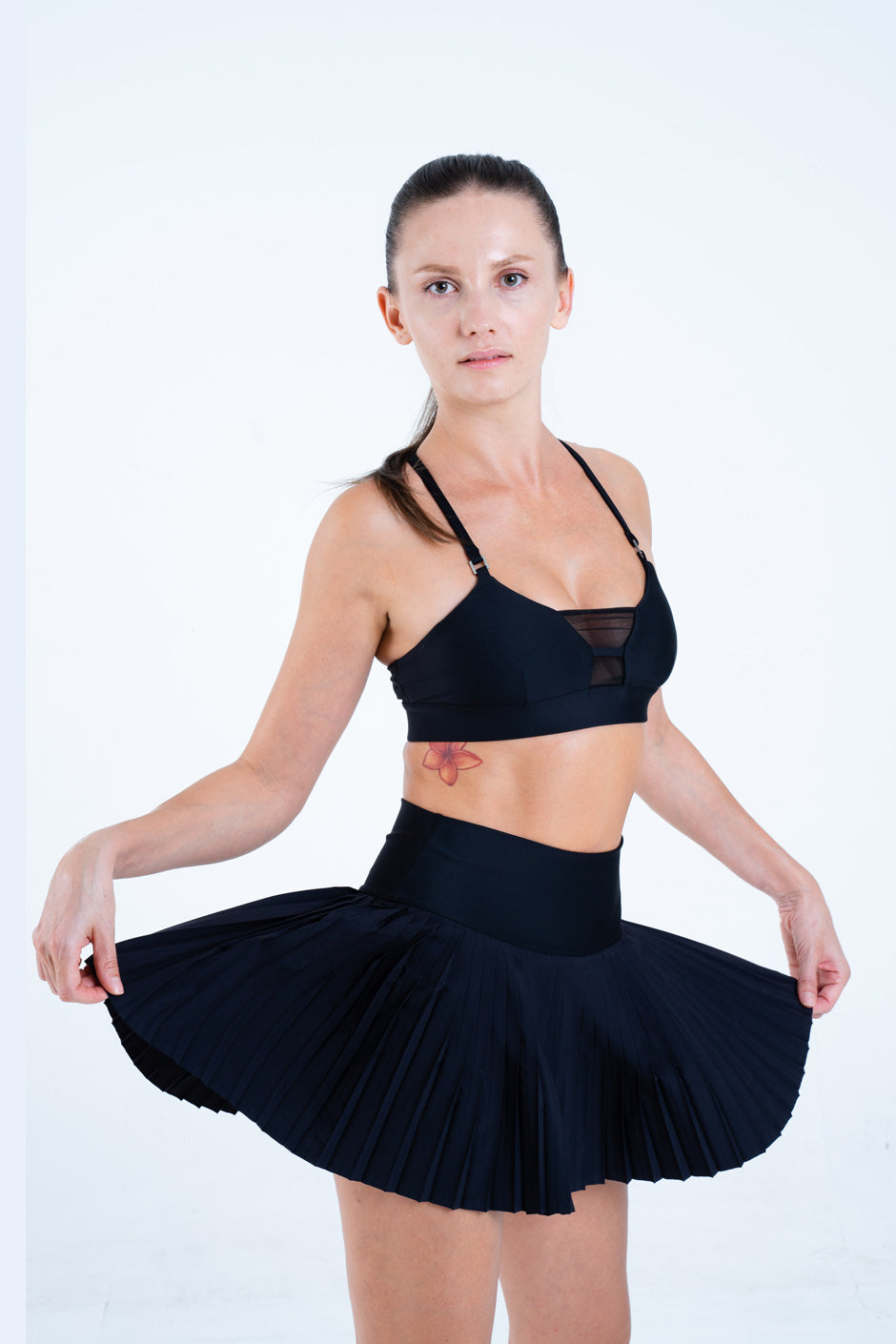 Alo Yoga XS Airlift Mesh Allure Bra - Black