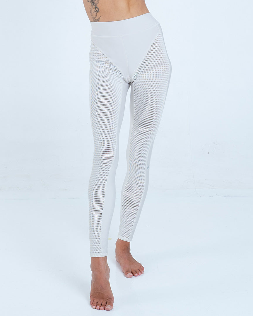 Alo Yoga XS High-Waist Energize Legging - Bone