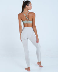 Alo Yoga XS Legging Energize Pinggang Tinggi - Tulang