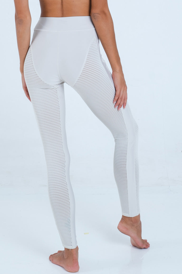 Alo Yoga XS High-Waist Energize Legging - Bone