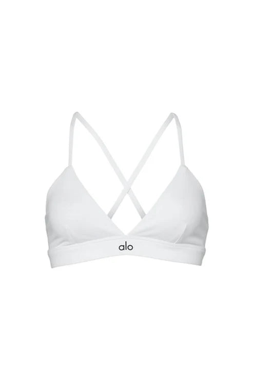 Alo Yoga SMALL Splendor Bra  - White/Black