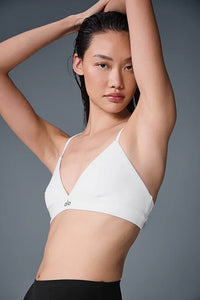 Alo Yoga SMALL Splendor Bra  - White/Black