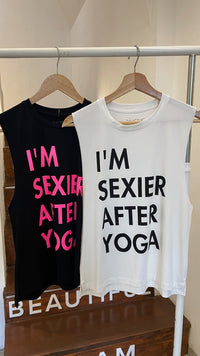 Dancing Warrior I'm Sexier Muscle Tank bamboo at Yoga Republik Canggu Bali