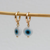 See No Evil Turkish evil eye dangling earrings at Yoga Republik Canggu Bali