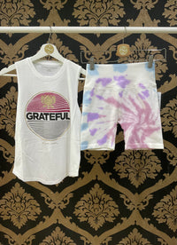 Spiritual Gangster XS Grateful Muscle Tank - Stardust