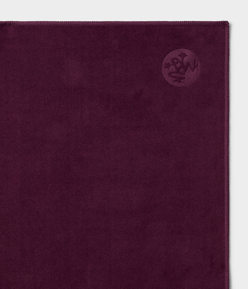 Manduka eQua hand yoga towel acai purple at Yoga Republik authorized reseller Canggu Bali