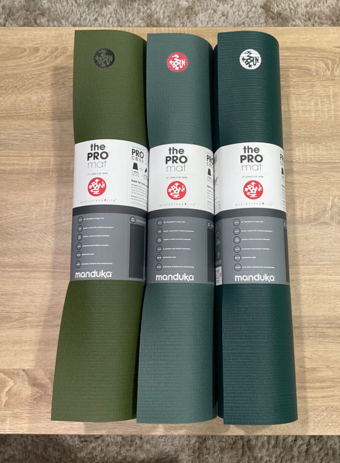 Manduka PRO 71 yoga mat 6mm dark deep sea green at Yoga Republik authorized reseller Bali