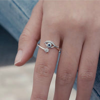 See No Evil adjustable silver ring spiritual jewelry at Yoga Republik Canggu Bali