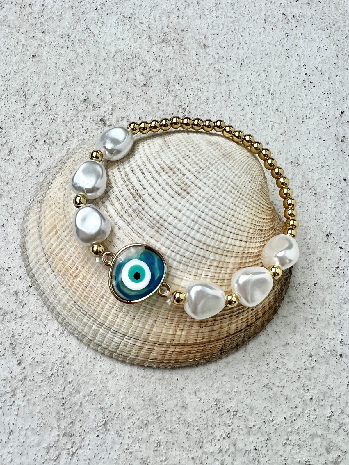 See No Evil Turkish evil eye charm bracelet almost perfect at Yoga Republik Bali